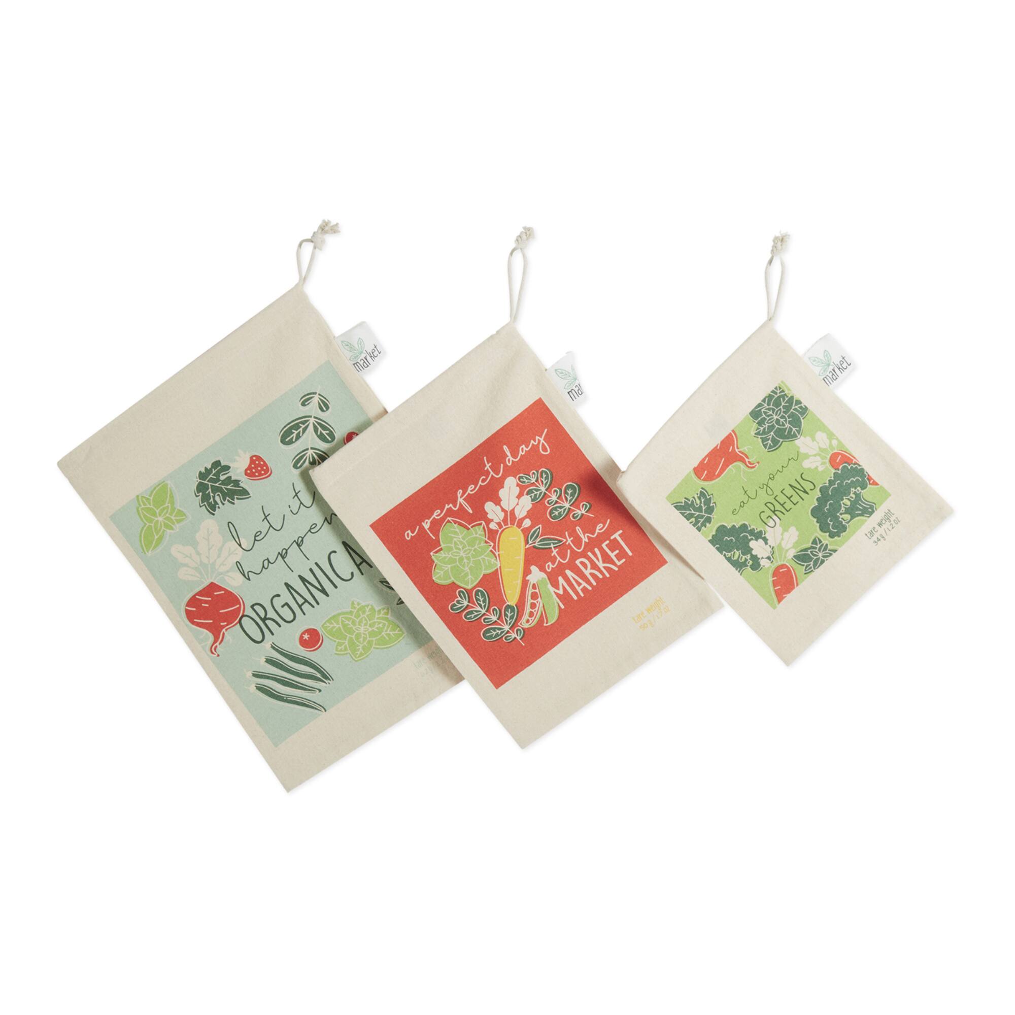 Organic Greens Market Produce Bags Set